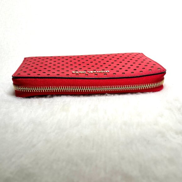 Michael Kors Red/Gold Eyelet wallet - Picture 4 of 13